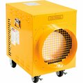 Global Industrial Portable Electric Heater, Adjustable Thermostat, 240V, 1 Phase, 10200W 246551